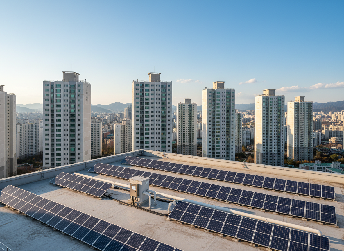 아파트 옥상 설치 사례