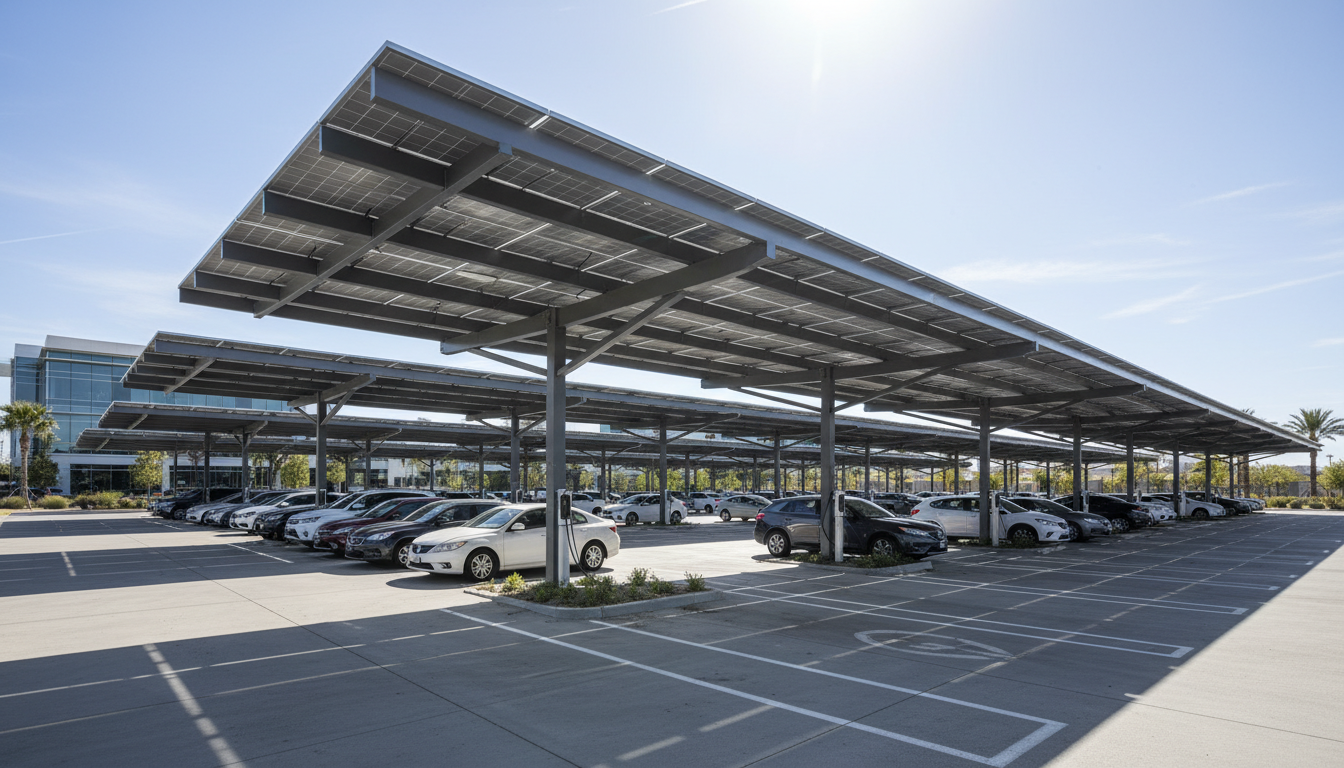주차장 태양광 이미지